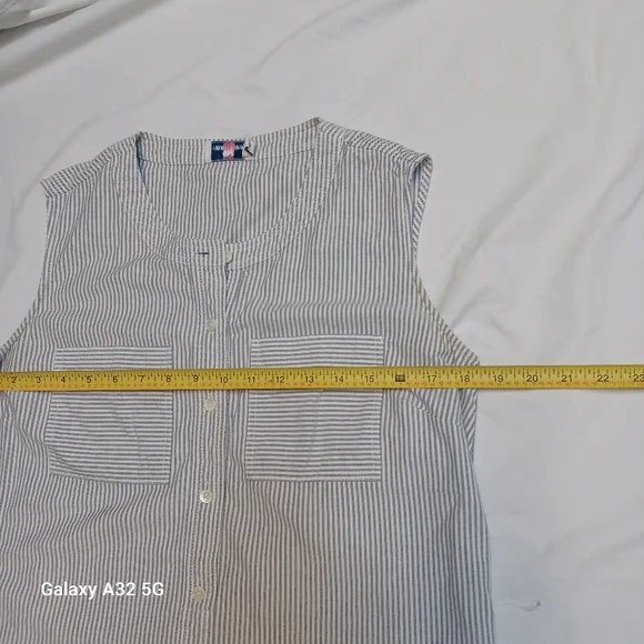 Vineyard Vines Women Size 8 Blue Striped Mini Dress - Picture 14 of 16